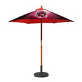 7' Round Fiberglass Umbrella with 6 Ribs, Dye-Sublimation, Full Bleed
